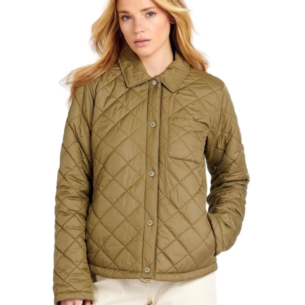 Barbour Coastal Collection quilted jacket, US size 14 in Dusky Green